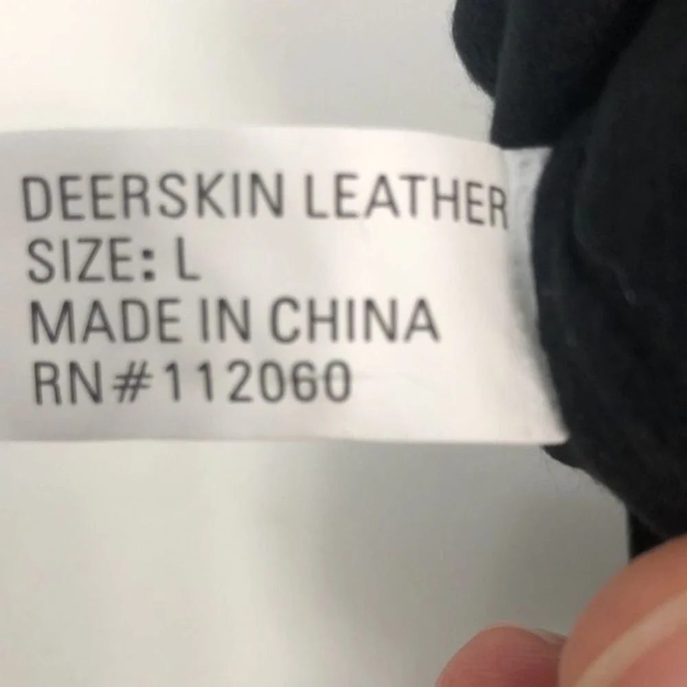 Women's Leather 40g Thinsulate Gloves L NWT Winter Buckle Black‎ Classic Outdoor